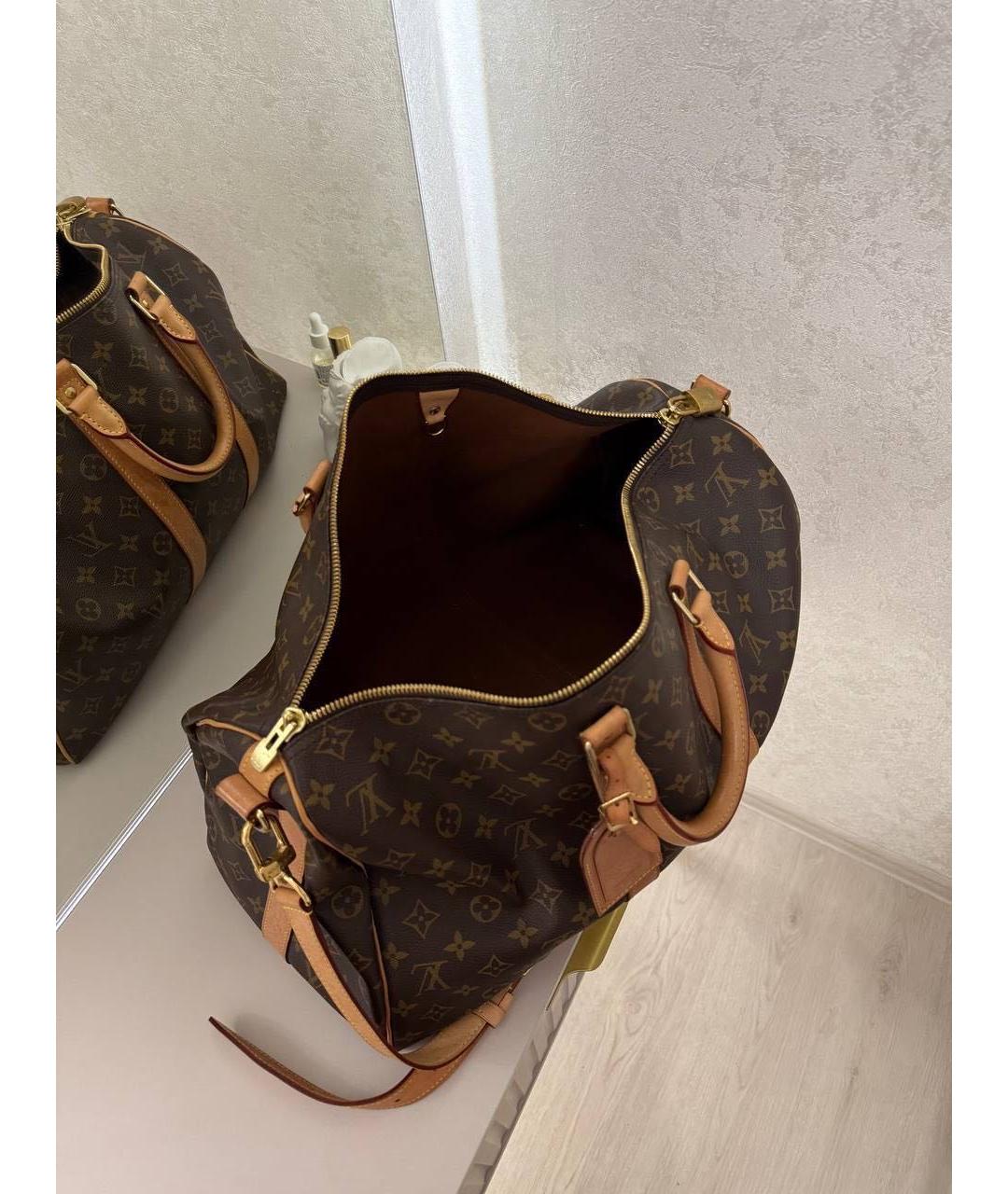 LOUIS VUITTON Коричневая дорожная/спортивная сумка, фото 4