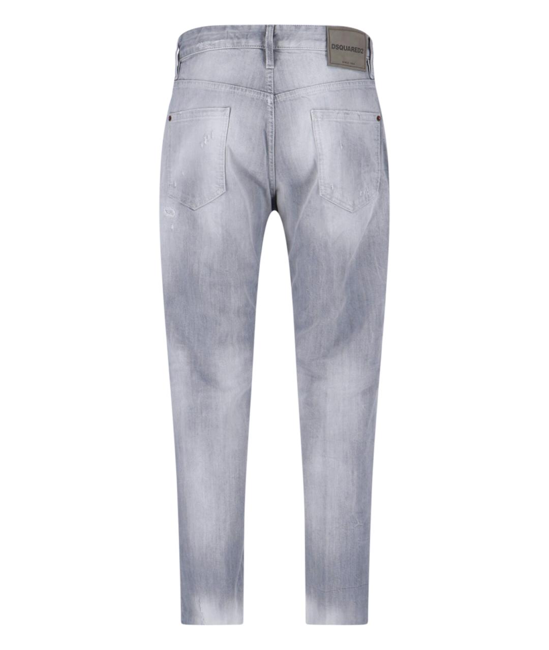 DSQUARED2 Серые хлопковые джинсы скинни, фото 2