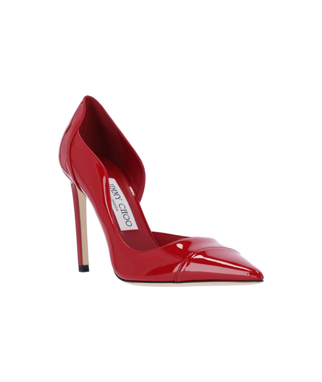 JIMMY CHOO Красные туфли из лакированной кожи, фото 2