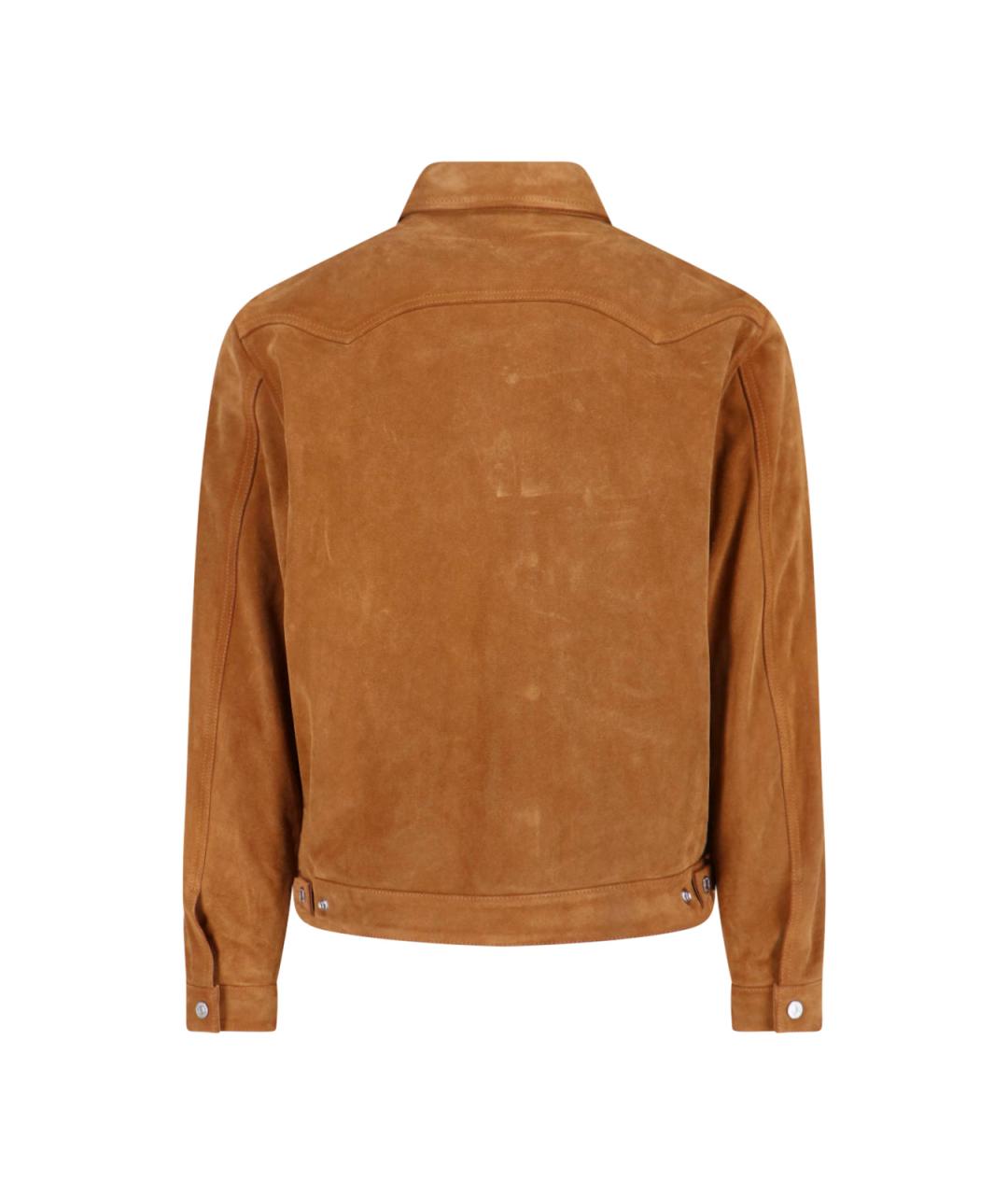 DSQUARED2 Коричневая замшевая куртка, фото 2