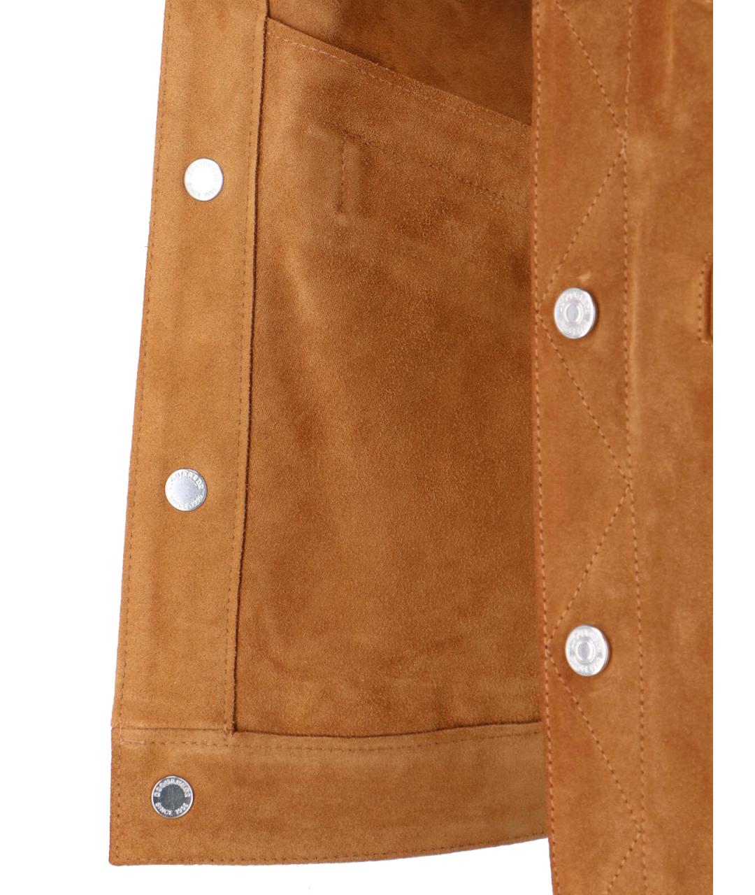 DSQUARED2 Коричневая замшевая куртка, фото 5