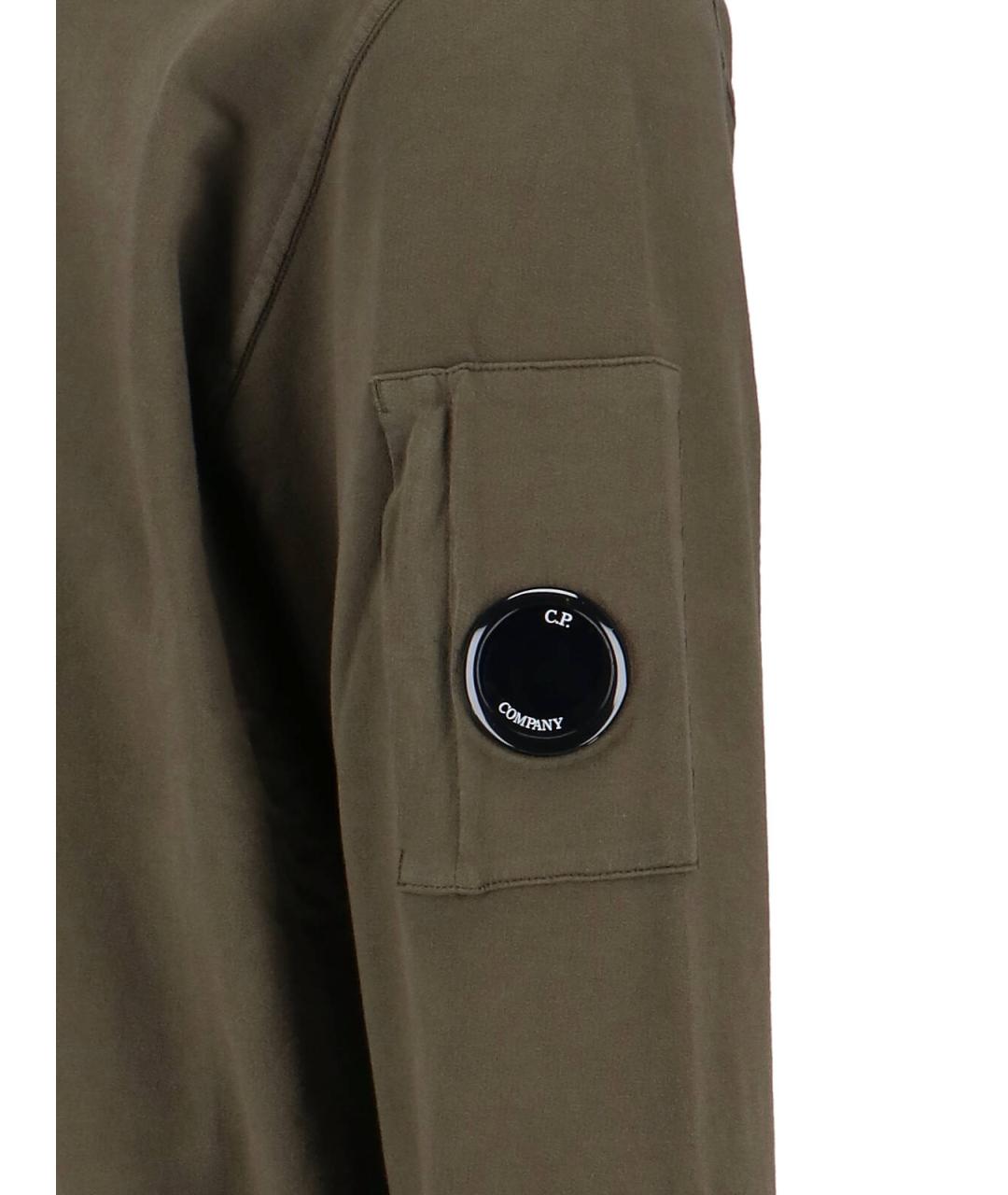 CP COMPANY Зеленый хлопковый джемпер / свитер, фото 3