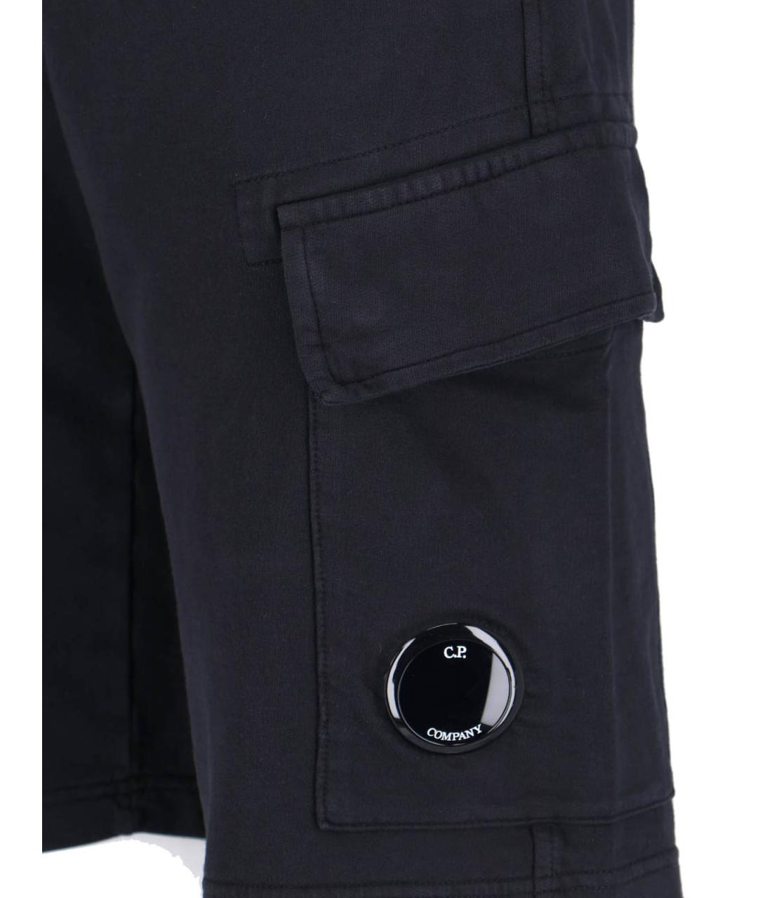 CP COMPANY Черные хлопковые шорты, фото 4