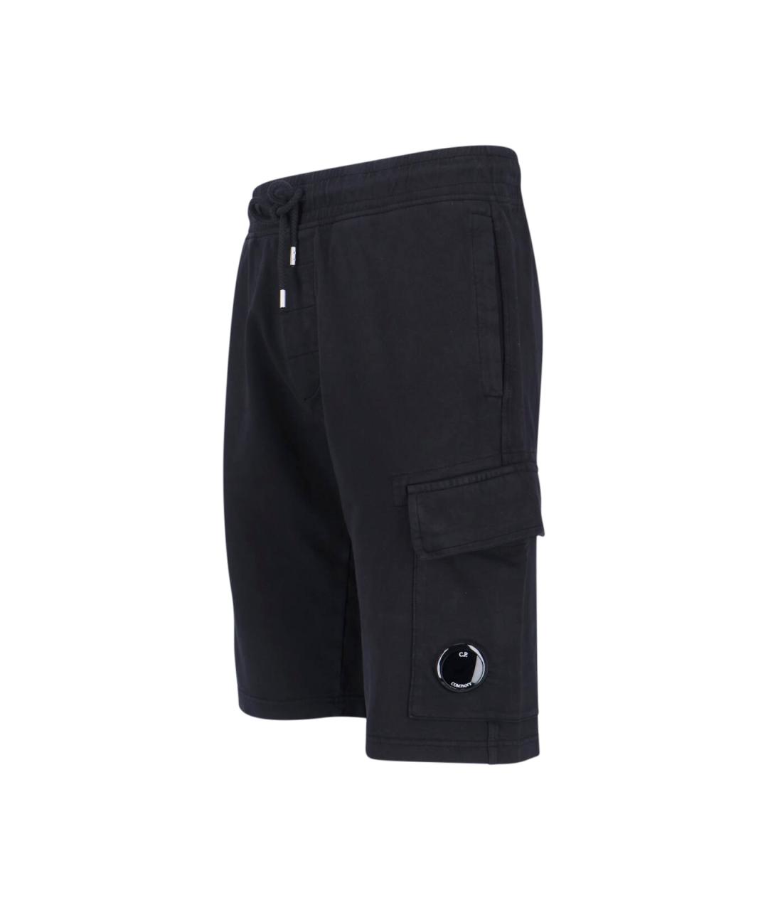 CP COMPANY Черные хлопковые шорты, фото 3