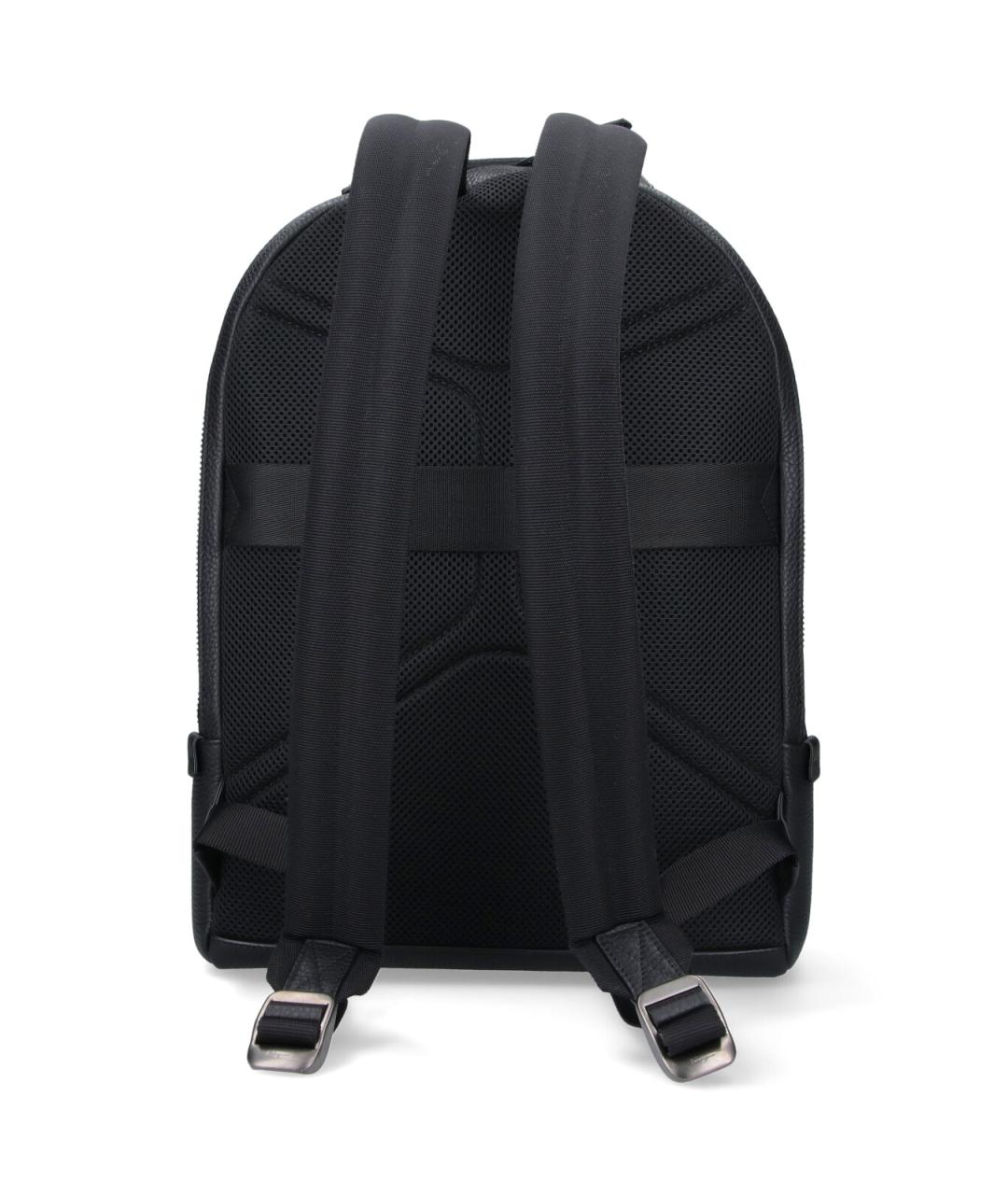 FERRAGAMO Черный кожаный рюкзак, фото 3