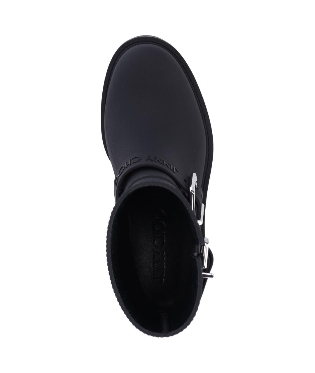 JIMMY CHOO Черные синтетические полусапоги, фото 5