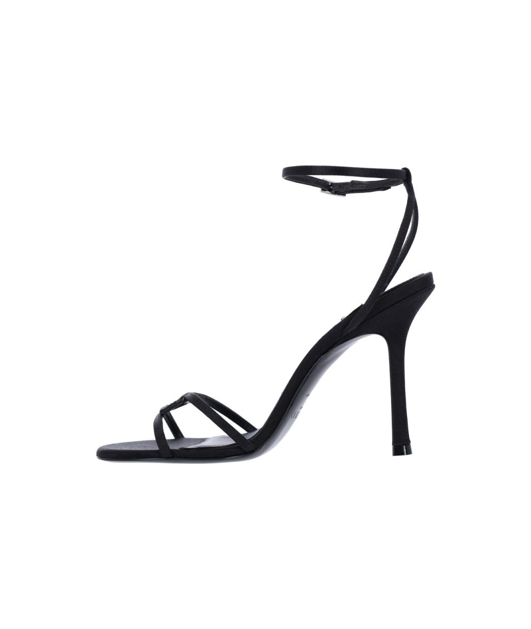 JIMMY CHOO Черные кожаные босоножки, фото 3