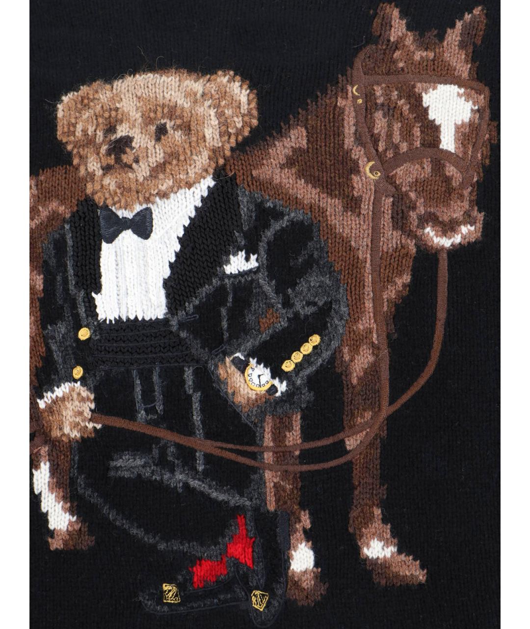 POLO RALPH LAUREN Черный шерстяной джемпер / свитер, фото 3