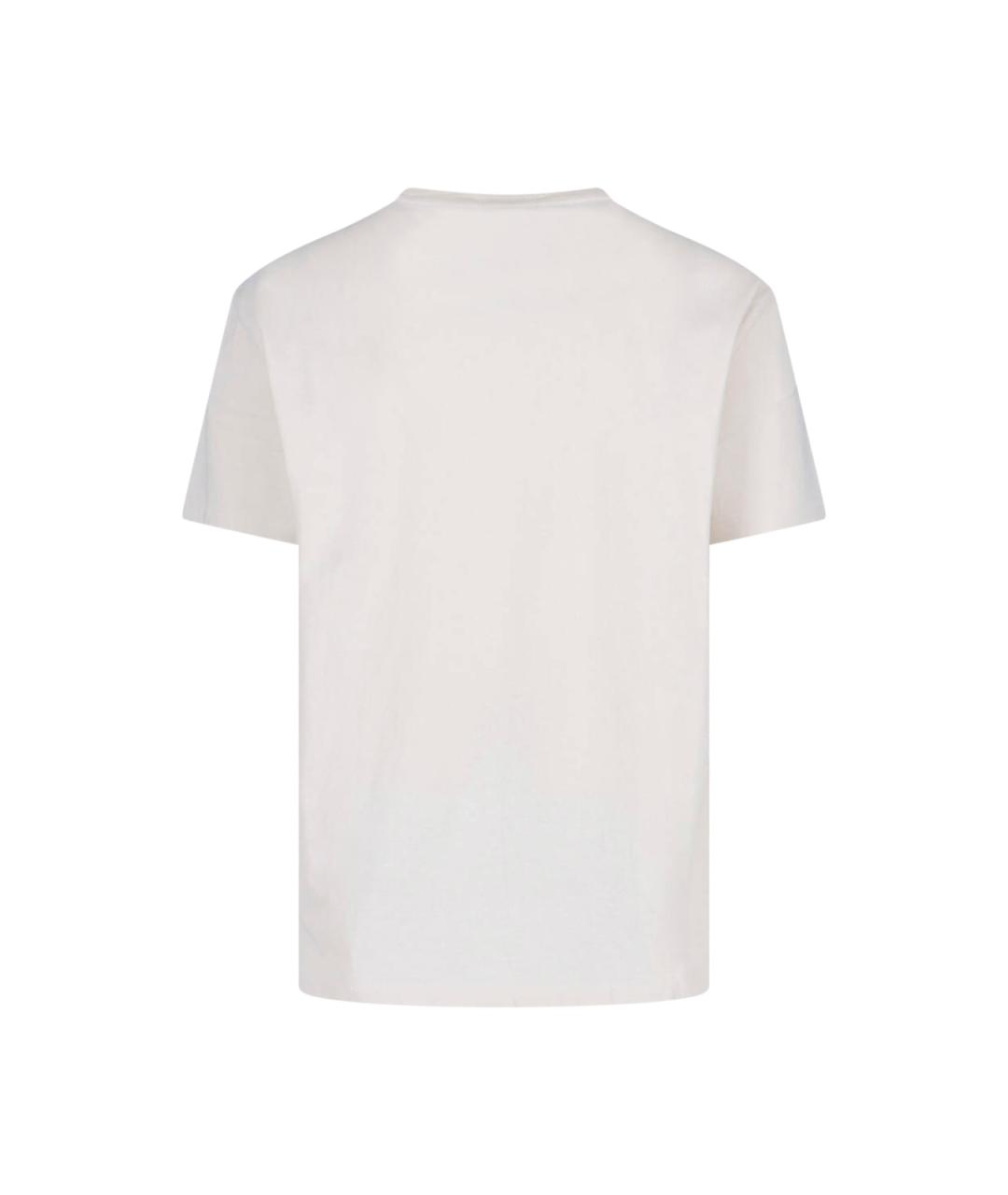 POLO RALPH LAUREN Белая хлопковая футболка, фото 2