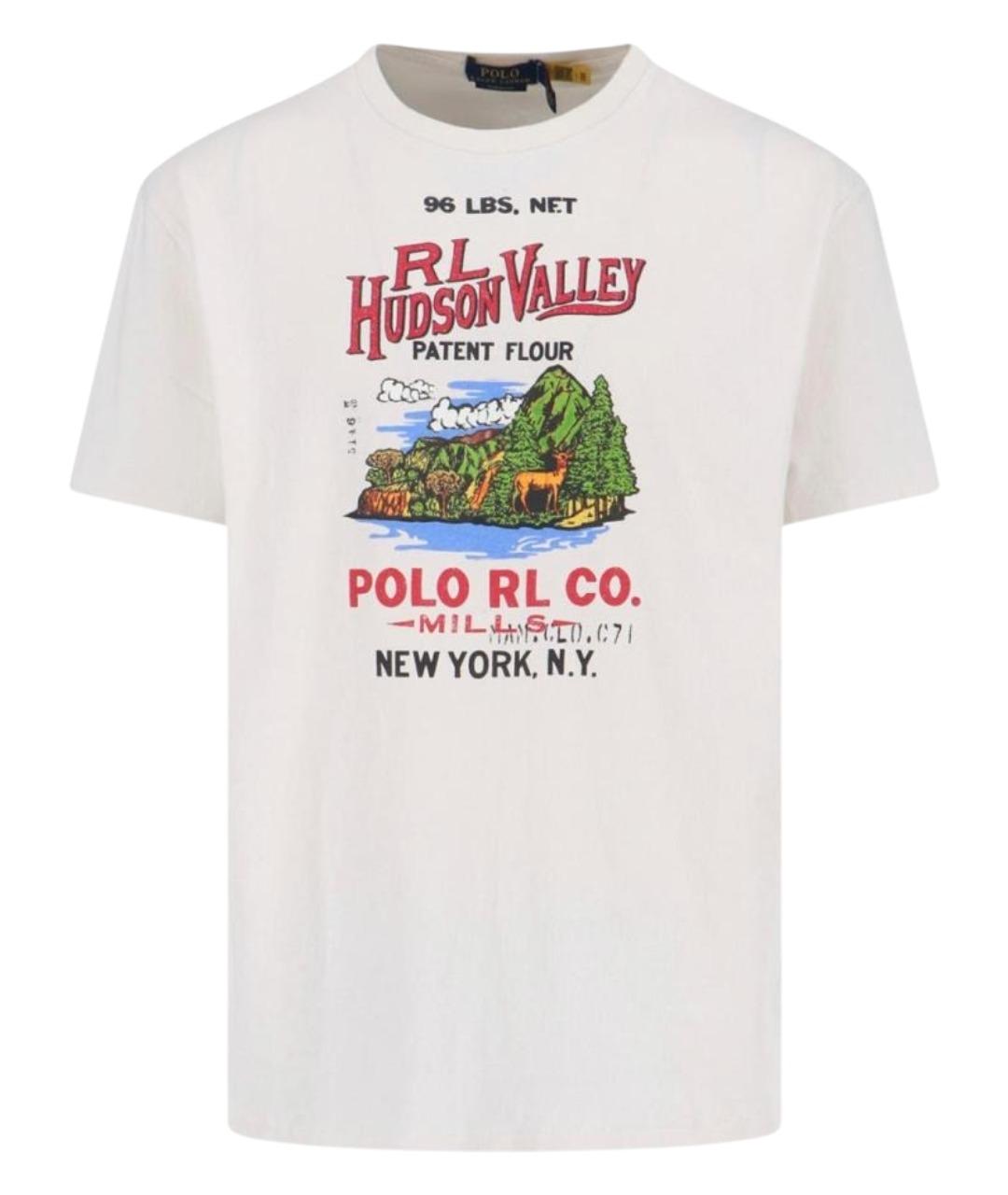 POLO RALPH LAUREN Белая хлопковая футболка, фото 1