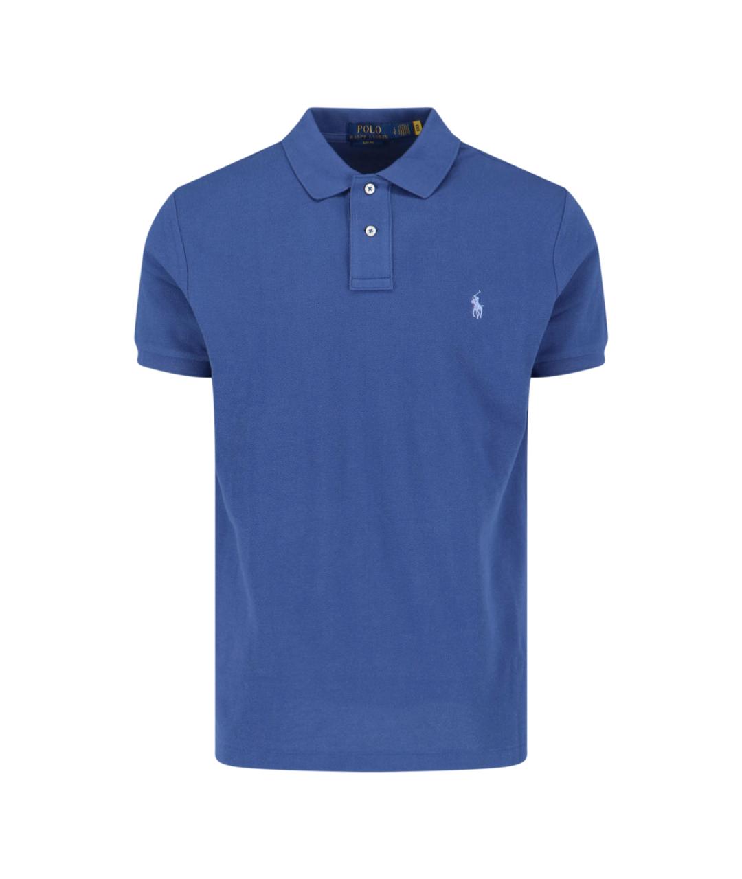 POLO RALPH LAUREN Синее поло с коротким рукавом, фото 1