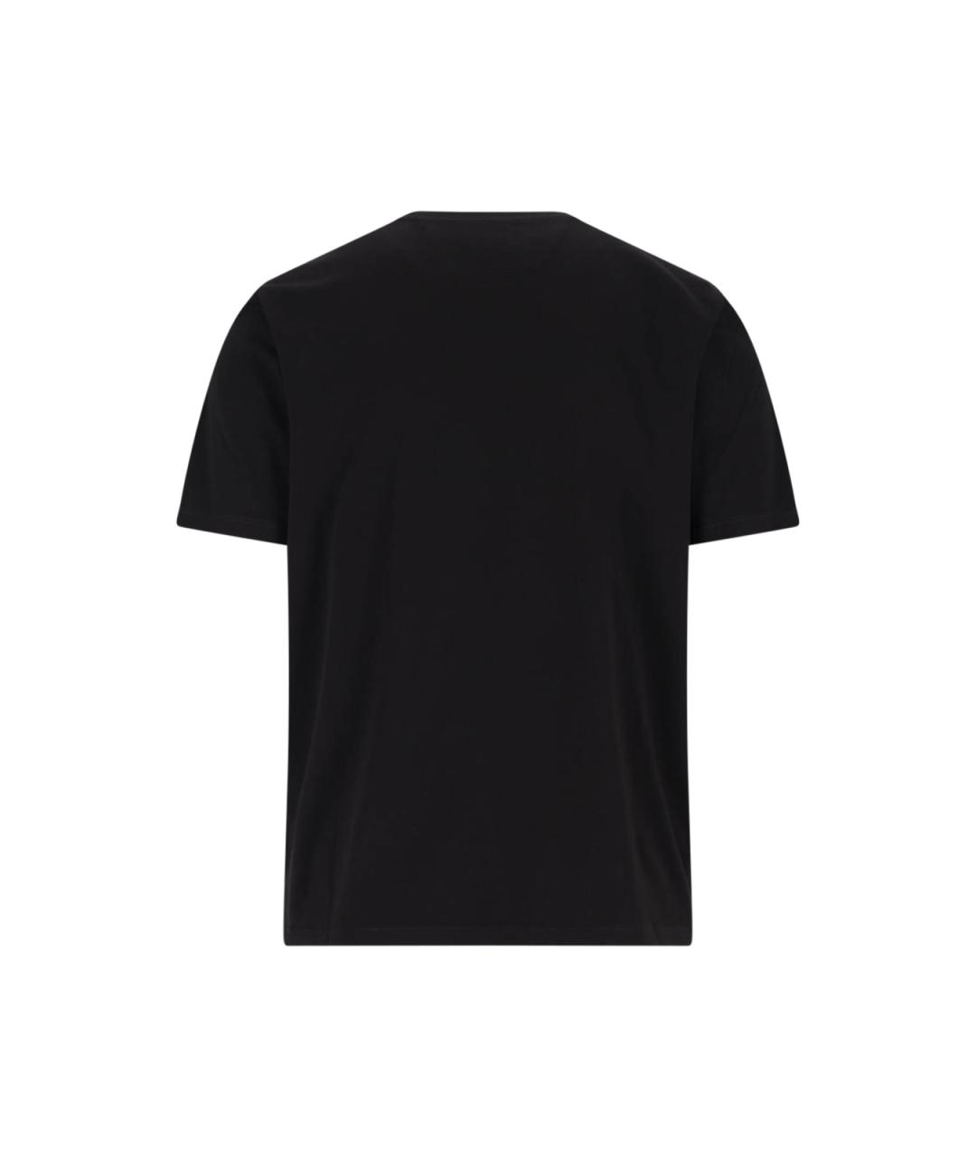 CP COMPANY Черная хлопковая футболка, фото 2