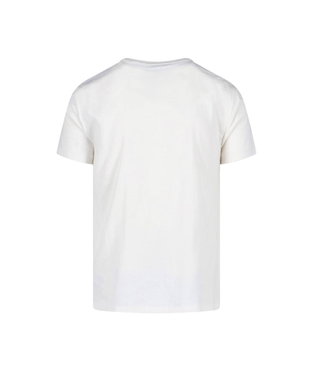 POLO RALPH LAUREN Белая хлопковая футболка, фото 2