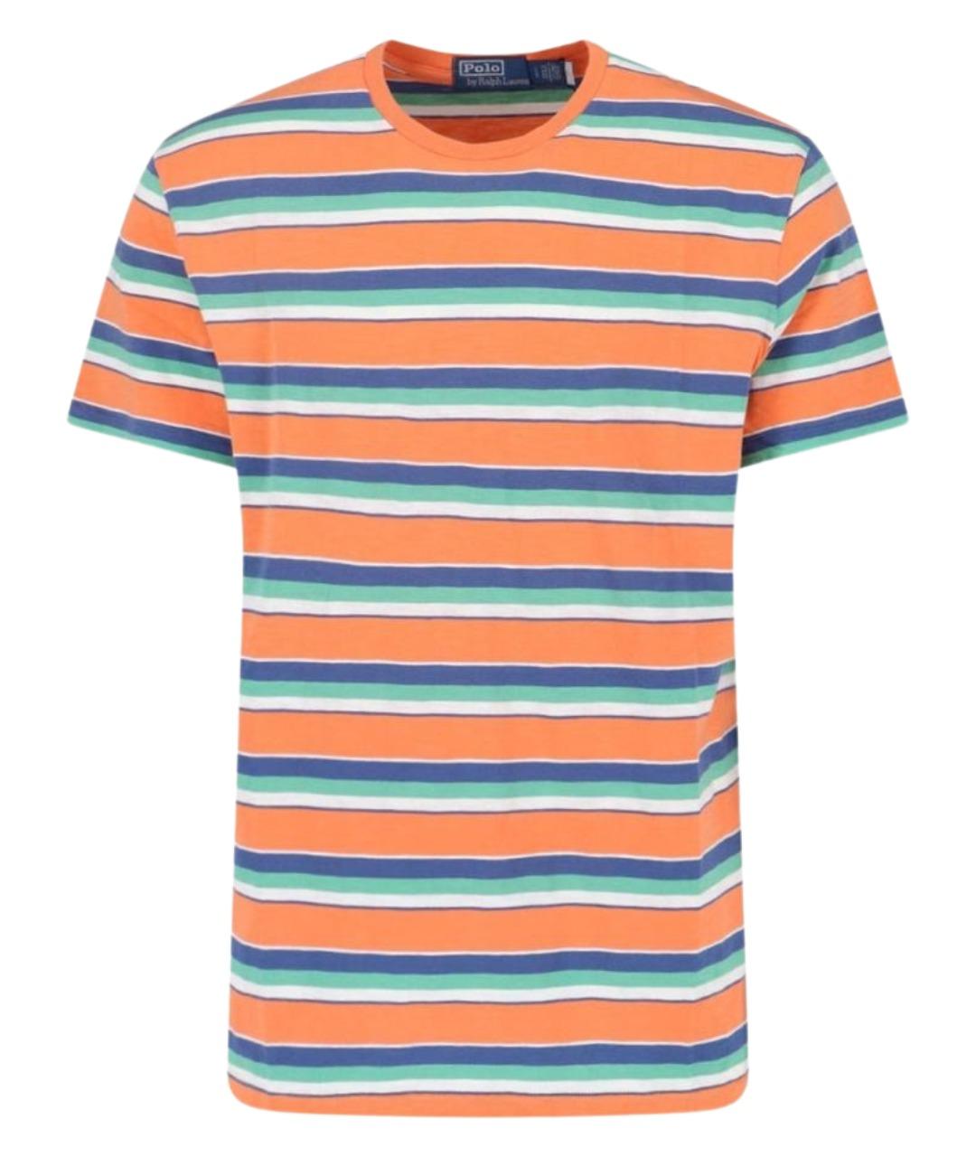 POLO RALPH LAUREN Оранжевая хлопковая футболка, фото 1