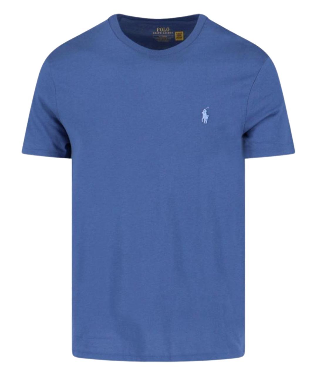 POLO RALPH LAUREN Синяя хлопковая футболка, фото 1