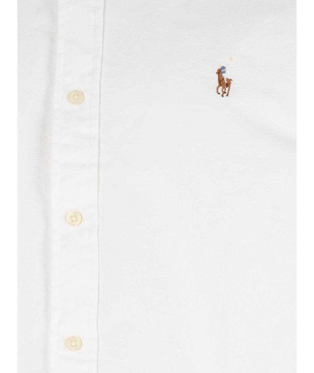 POLO RALPH LAUREN Белая хлопковая кэжуал рубашка, фото 3