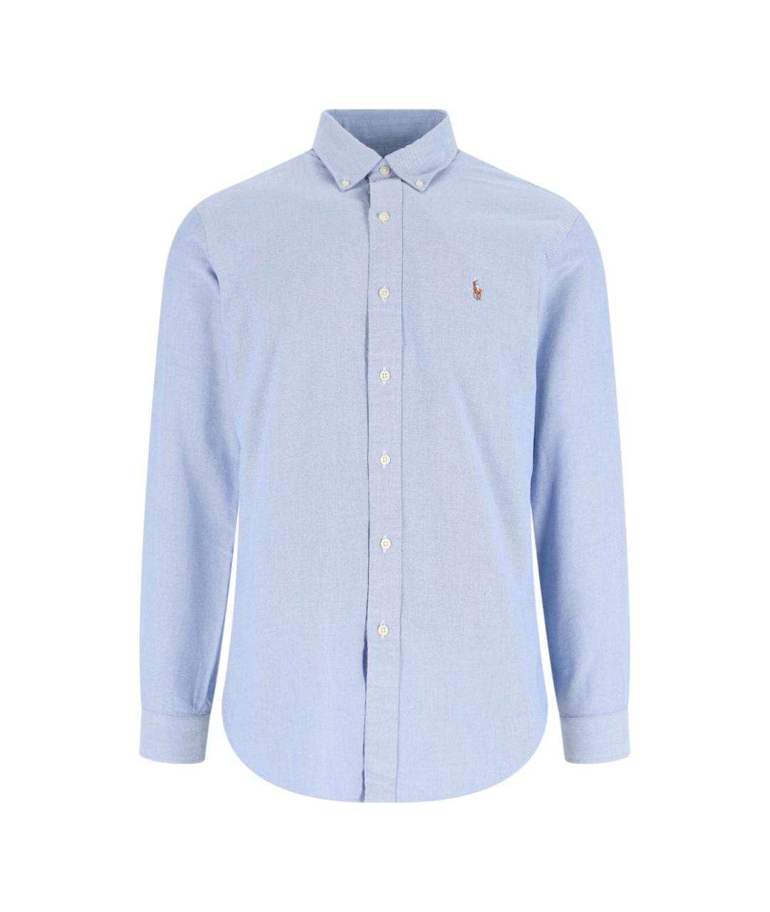 POLO RALPH LAUREN Голубая хлопковая кэжуал рубашка, фото 1