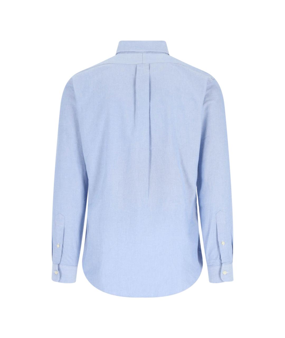 POLO RALPH LAUREN Голубая хлопковая кэжуал рубашка, фото 2