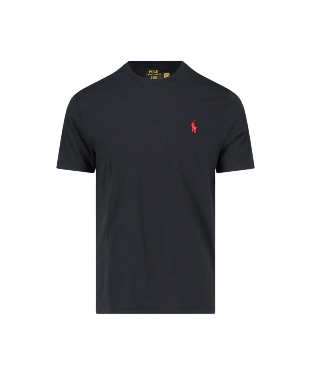 POLO RALPH LAUREN Черная хлопковая футболка, фото 1