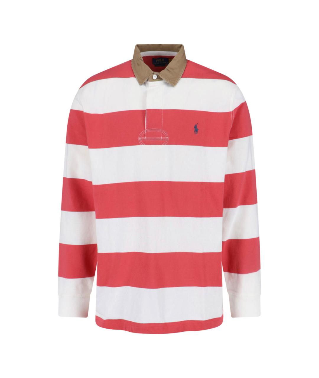 POLO RALPH LAUREN Мульти хлопковое поло с длинным рукавом, фото 1