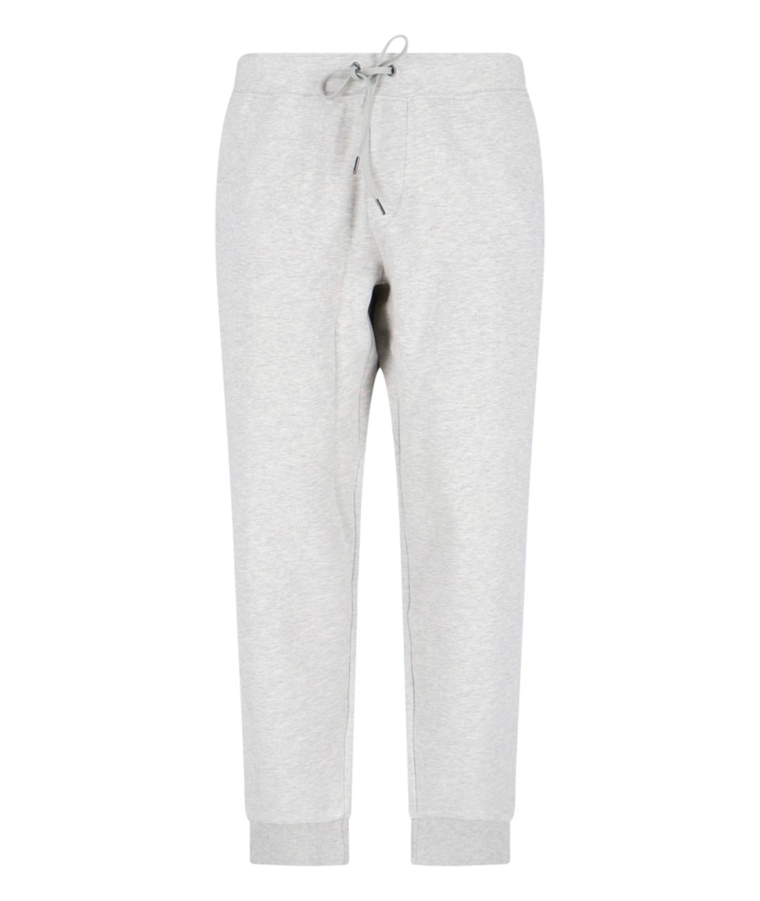 POLO RALPH LAUREN Серые хлопковые повседневные брюки, фото 1