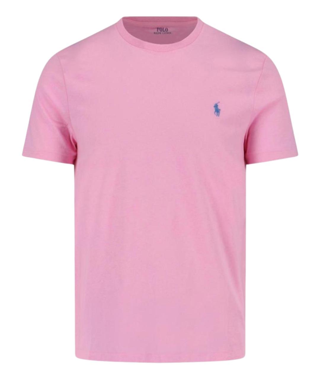 POLO RALPH LAUREN Розовая хлопковая футболка, фото 1