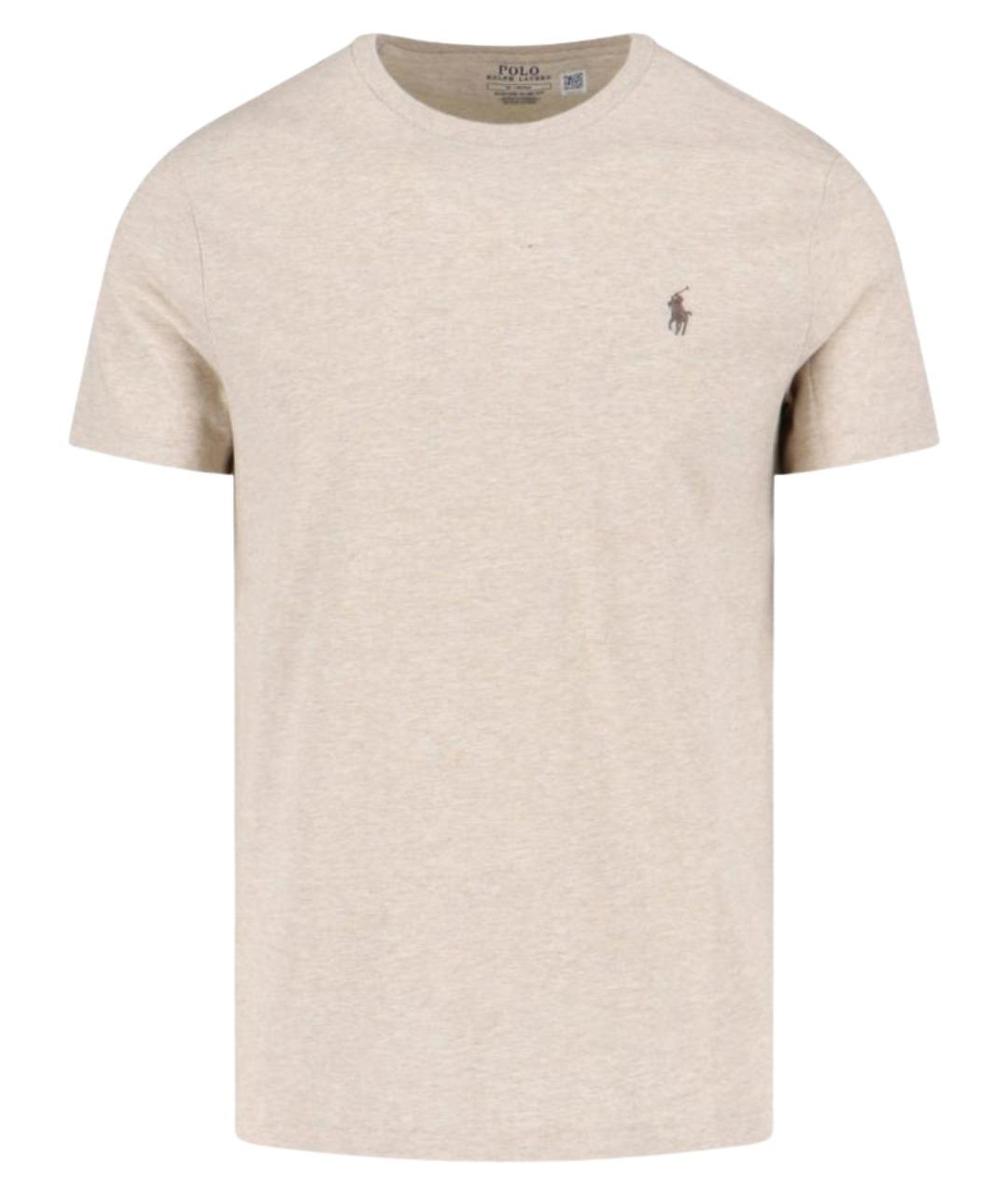 POLO RALPH LAUREN Серая хлопковая футболка, фото 1