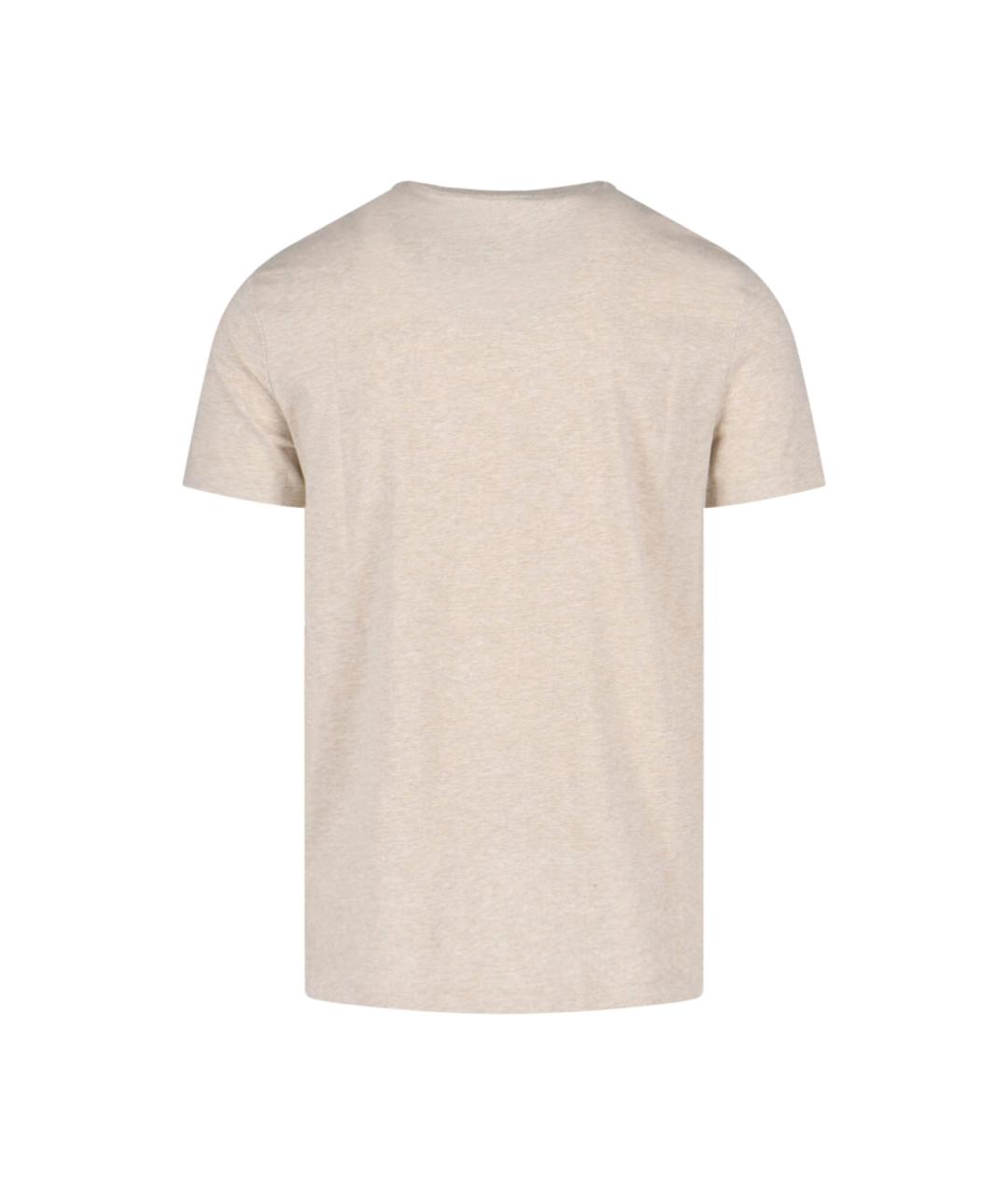 POLO RALPH LAUREN Серая хлопковая футболка, фото 2