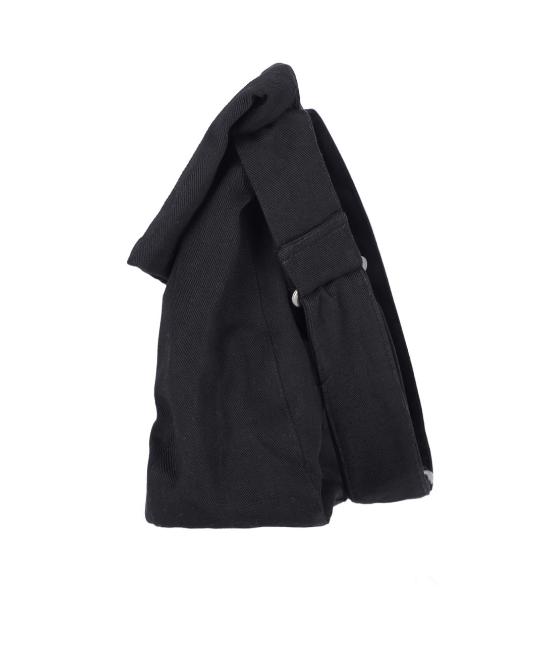 OUR LEGACY Черная хлопковая сумка через плечо, фото 5