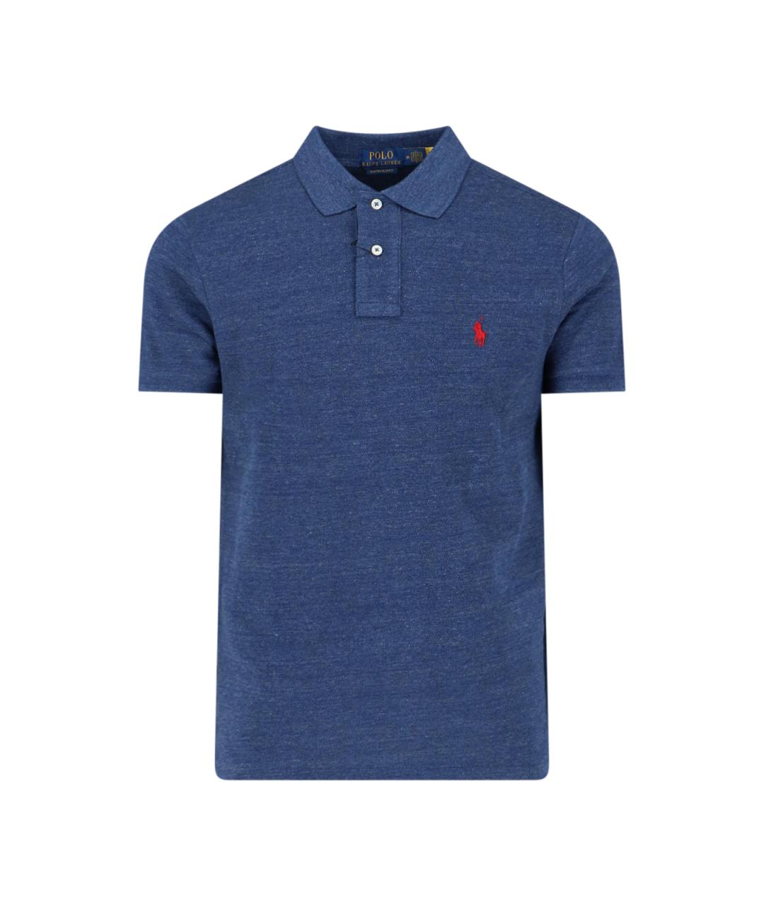 POLO RALPH LAUREN Синее поло с коротким рукавом, фото 1