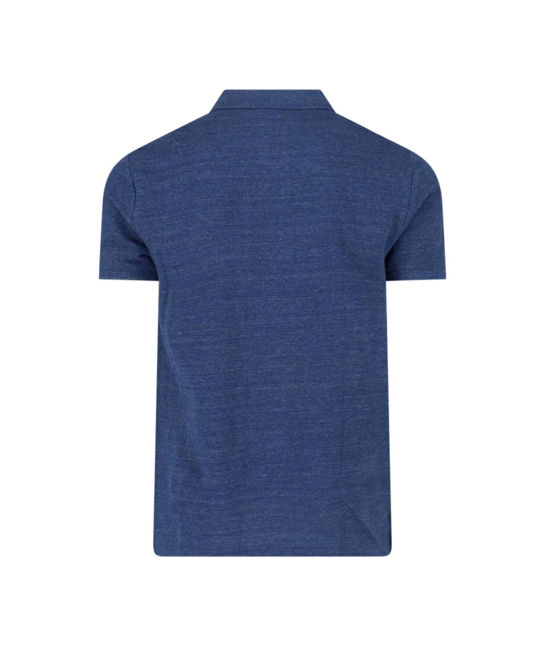 POLO RALPH LAUREN Синее поло с коротким рукавом, фото 2