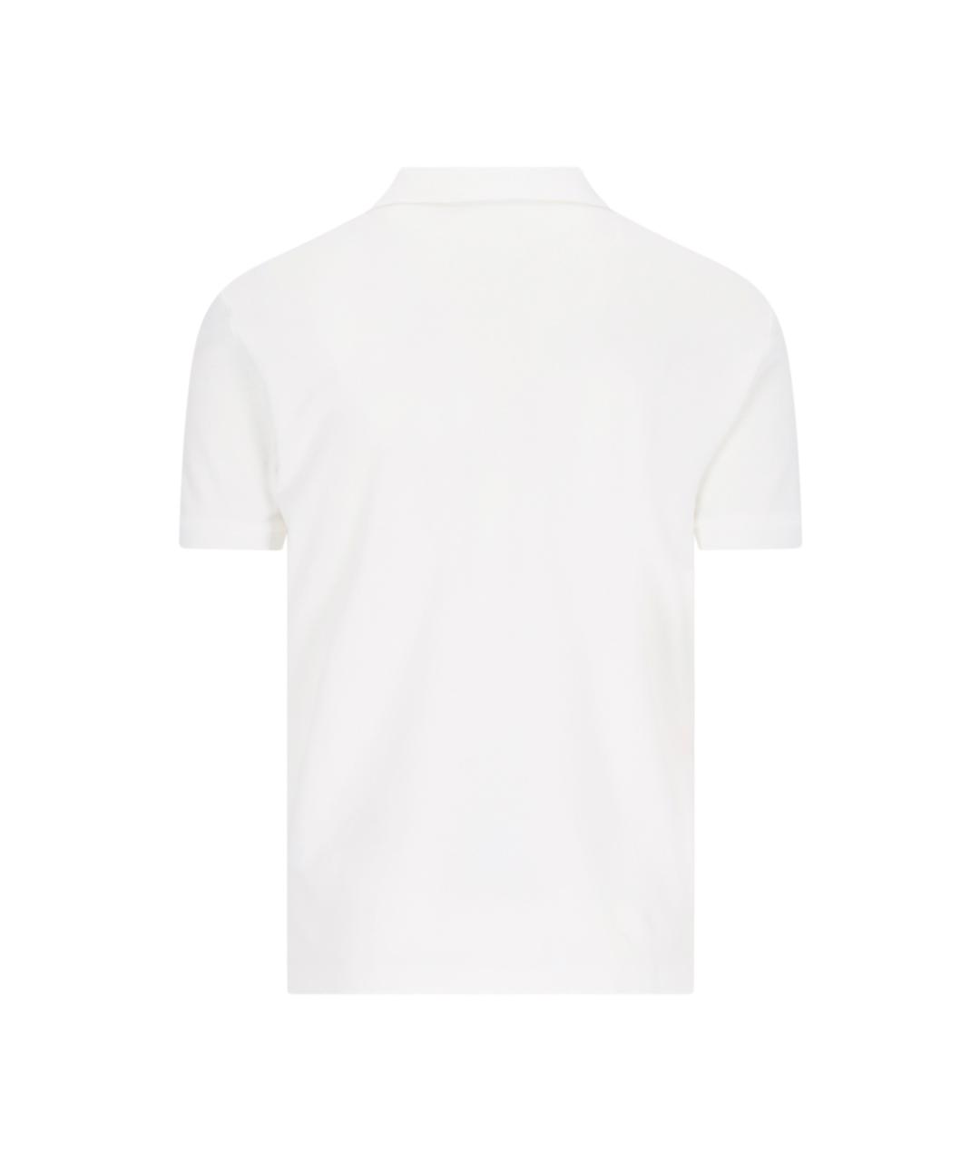 POLO RALPH LAUREN Белое хлопковое поло с коротким рукавом, фото 2