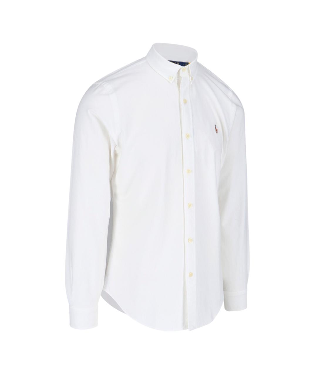 POLO RALPH LAUREN Белая хлопковая кэжуал рубашка, фото 2
