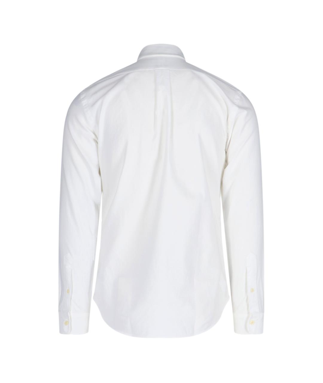 POLO RALPH LAUREN Белая хлопковая кэжуал рубашка, фото 3