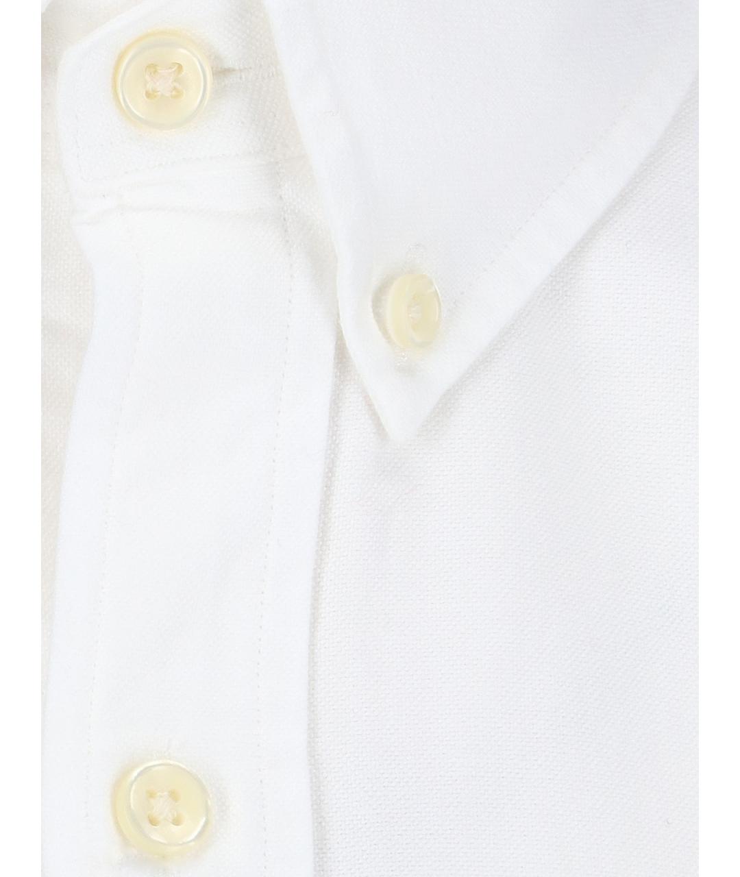 POLO RALPH LAUREN Белая хлопковая кэжуал рубашка, фото 4