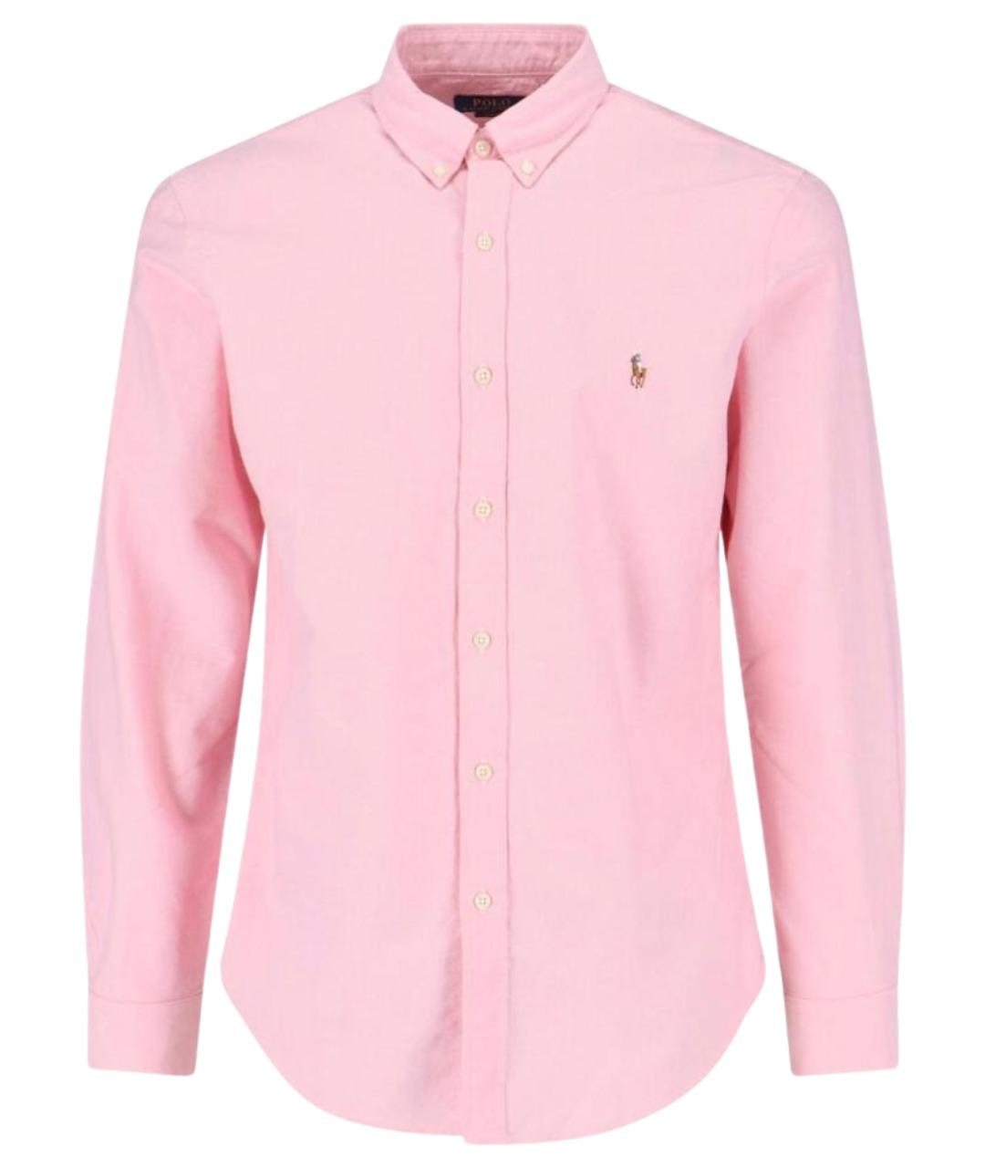 POLO RALPH LAUREN Розовая хлопковая кэжуал рубашка, фото 1