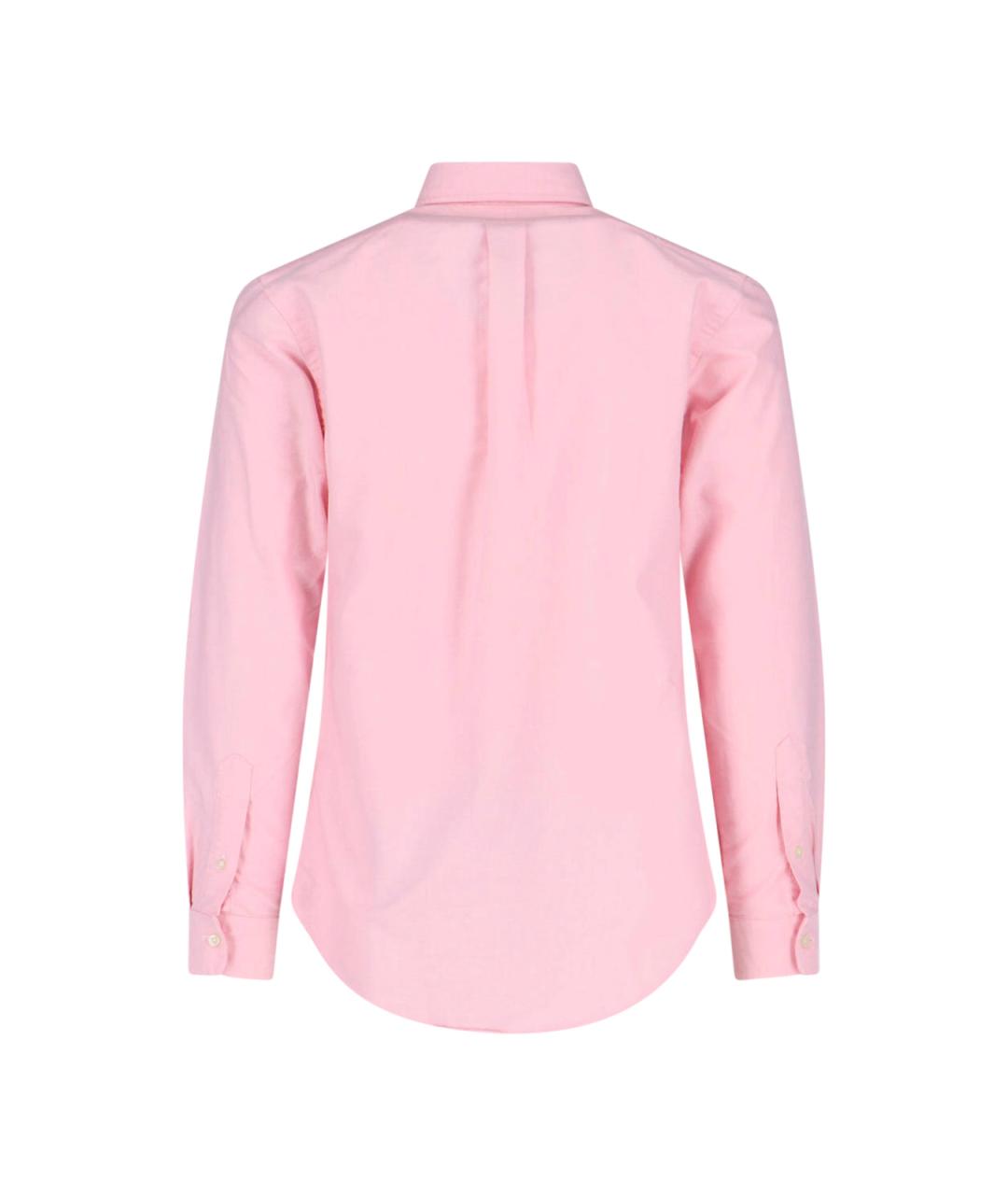 POLO RALPH LAUREN Розовая хлопковая кэжуал рубашка, фото 2