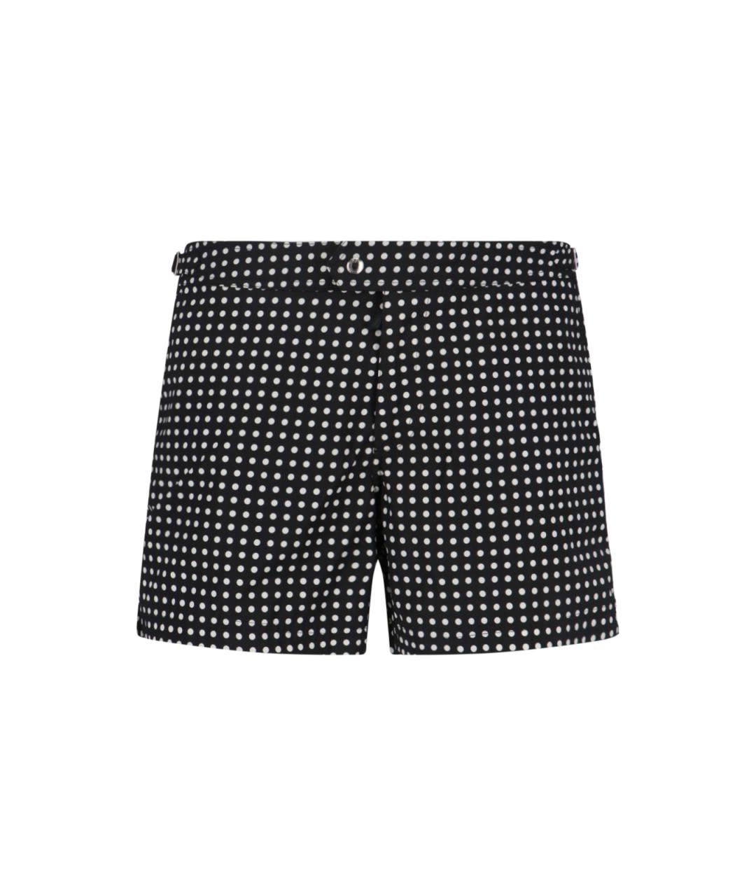 TOM FORD Черные полиэстеровые плавки, фото 1