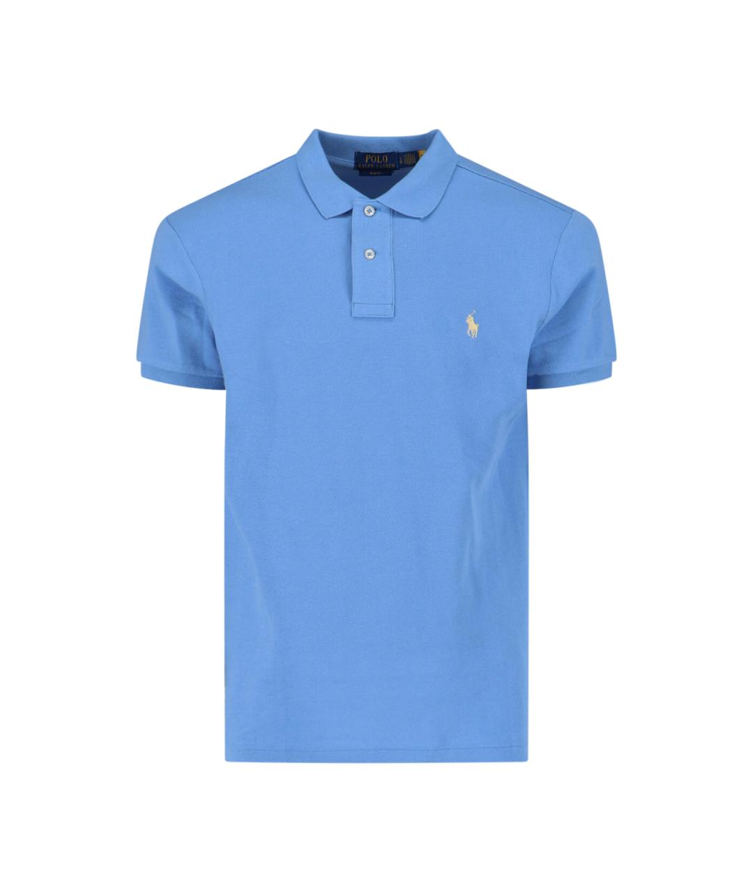 POLO RALPH LAUREN Синее поло с коротким рукавом, фото 1