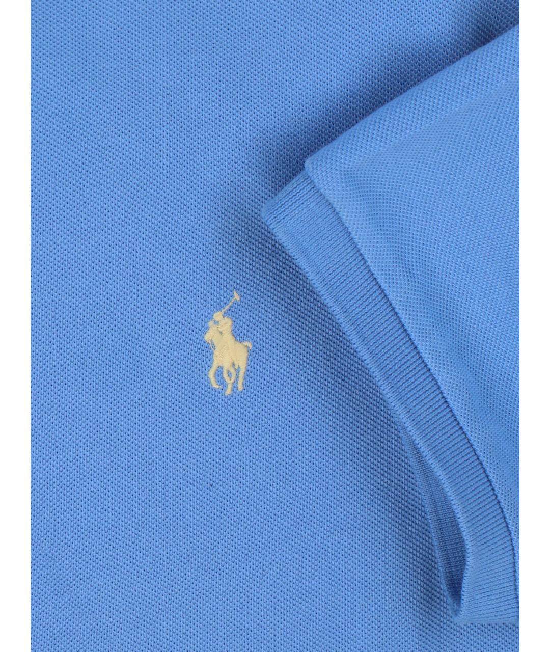 POLO RALPH LAUREN Синее поло с коротким рукавом, фото 3