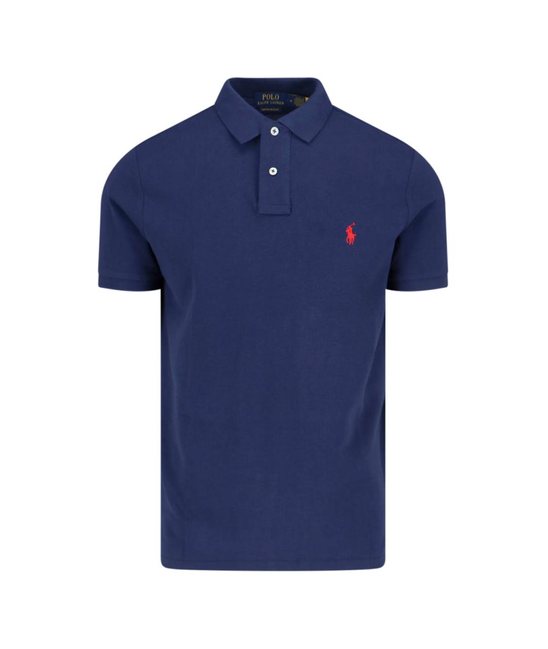 POLO RALPH LAUREN Синяя хлопковая футболка, фото 1