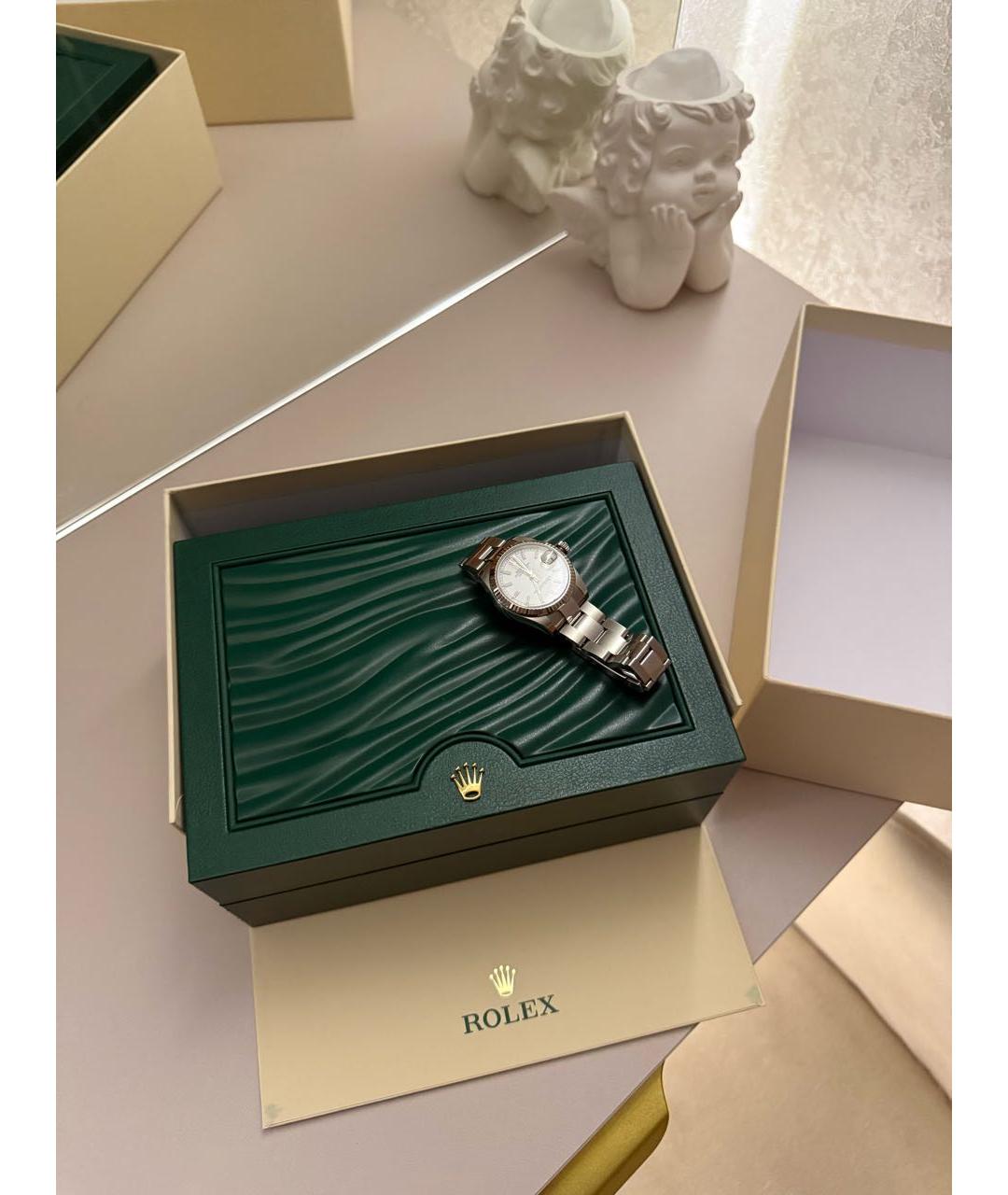 ROLEX Серебряные часы из белого золота, фото 3