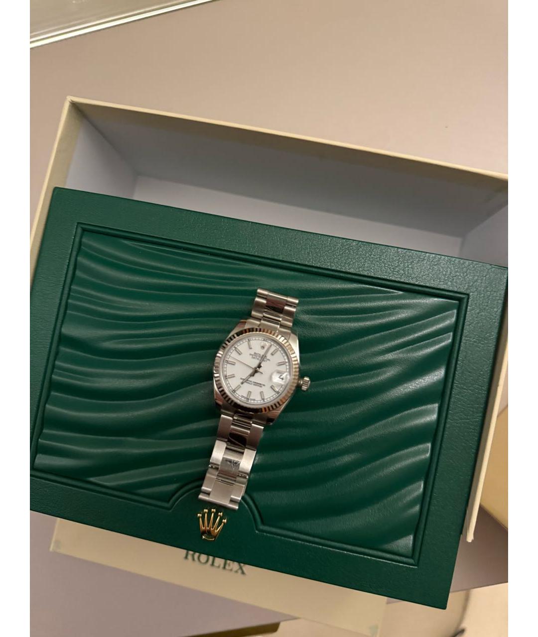 ROLEX Серебряные часы из белого золота, фото 6