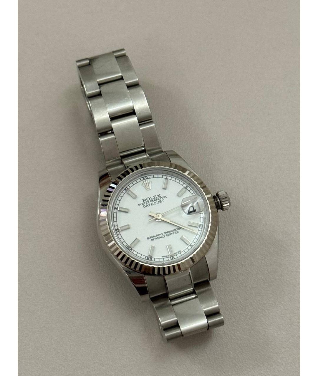 ROLEX Серебряные часы из белого золота, фото 9