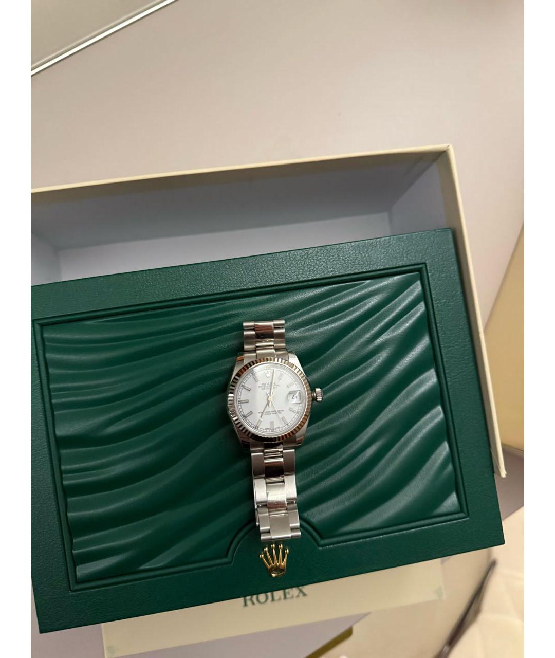 ROLEX Серебряные часы из белого золота, фото 5