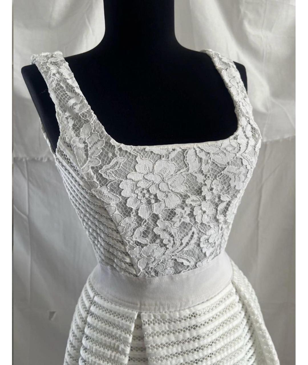 PINKO Белый ацетатный сарафан, фото 3