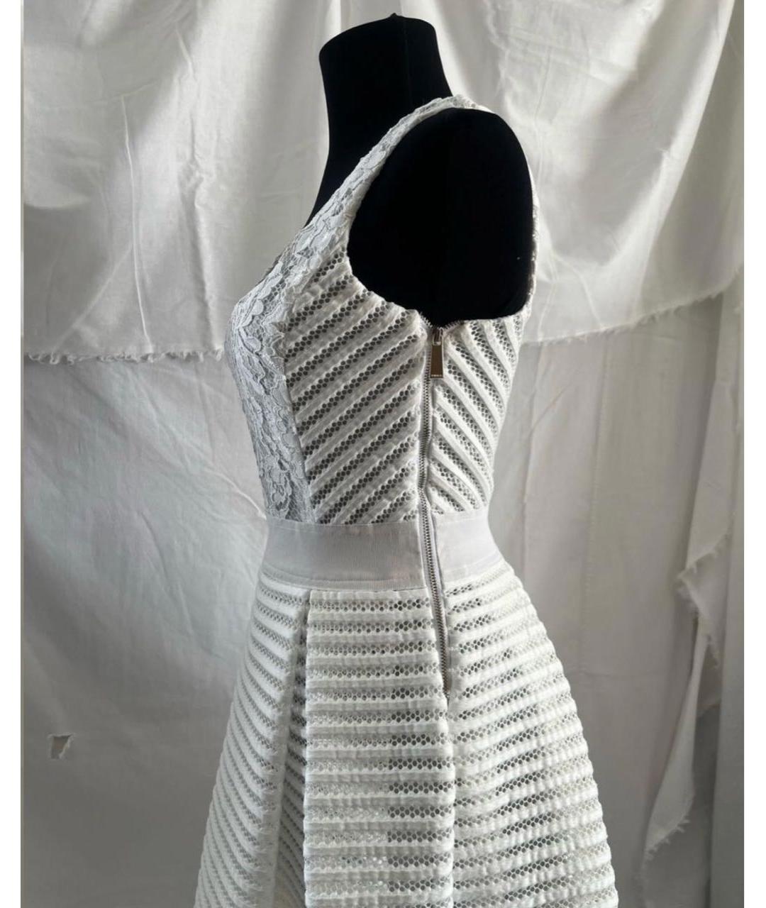 PINKO Белый ацетатный сарафан, фото 4