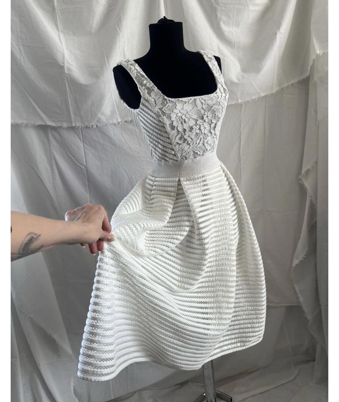 PINKO Белый ацетатный сарафан, фото 2