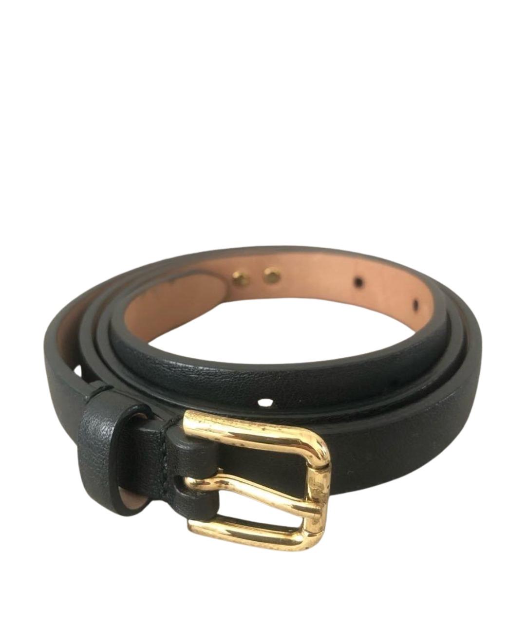 DOLCE&GABBANA Черный кожаный ремень, фото 1