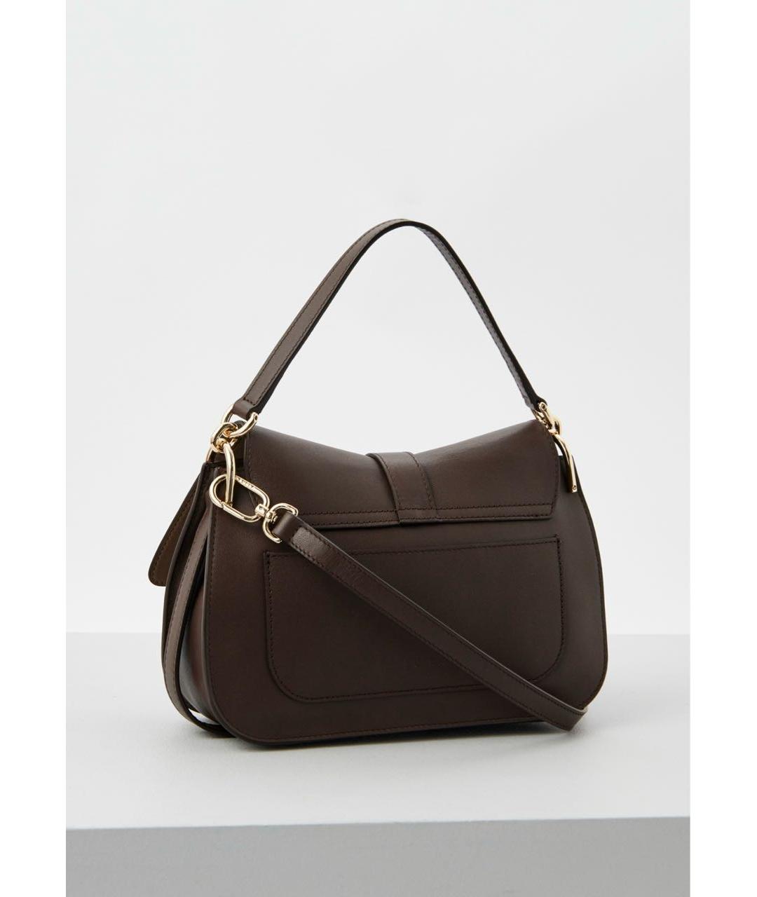 FURLA Коричневая кожаная сумка через плечо, фото 3